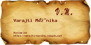 Varajti Mónika névjegykártya